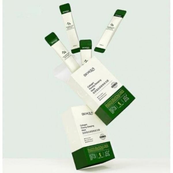 RESTOREAL NIGHT MASK IN SACHE WITH COLLAGEN AND CENTELLA BIOAQUA COLLAGEN FIRMING SLEEPING MASK, 20PCS*4ML